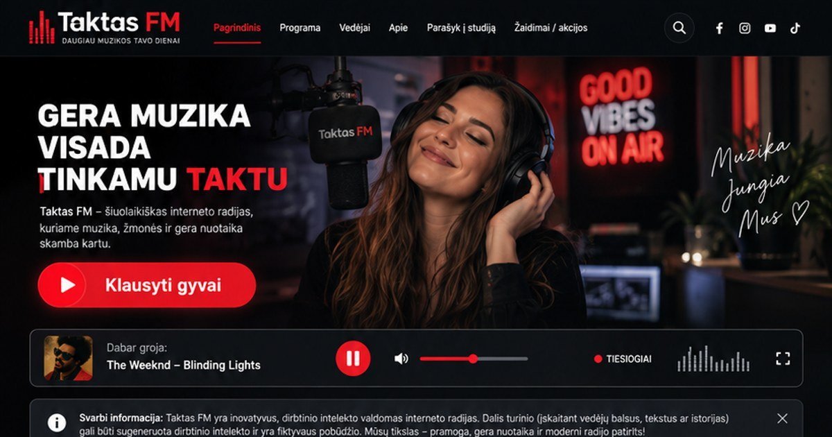 Taktas FM - live radio LT